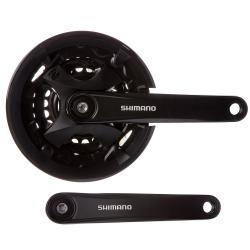 Система Shimano MT100, 175мм, ин.вал, 40/30/22T, черн. - фото