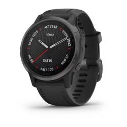Часы GARMIN Fenix 6S Sapphire (Carbon Grey DLC/Black Band) - фото