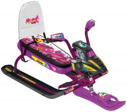 Снегокат Ника Snowpatrol СНД2/ПН2 Пинк, велоруль, сиреневый каркас - фото