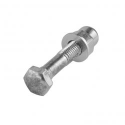 Болт подседельный M8 x 45, с гайкой и шайбой - фото