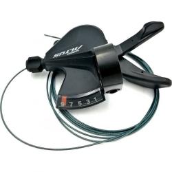 Шифтер Shimano Altus SL-M2010-9R, 9 скоростей, правый, трос 2050 мм, без упаковки, черный, 2-8221 - фото