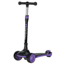 Самокат детский Novatrack Rainbow 120 BB (2025) со светящимися колёсами - фото