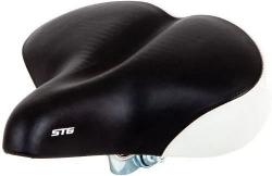 Седло STG YBT-8045, черный с белым - фото