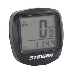 Велокомпьютер 15 функций. Беспроводной, подсветка, черный. - фото