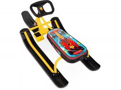 Снегокат Тимка спорт 1 ТС1/F12 Nika kids F1 высокий, желтый каркас /Ника/ - фото