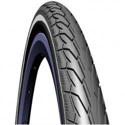 Покрышка Rubena Flash V66, 26x1.75x2.00, светоотражающая полоса, черный - фото