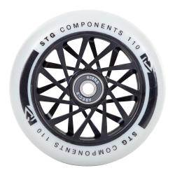 Колесо STG TW-16 для трюкового самоката, 110 мм, ABEC-9, черный с серым - фото