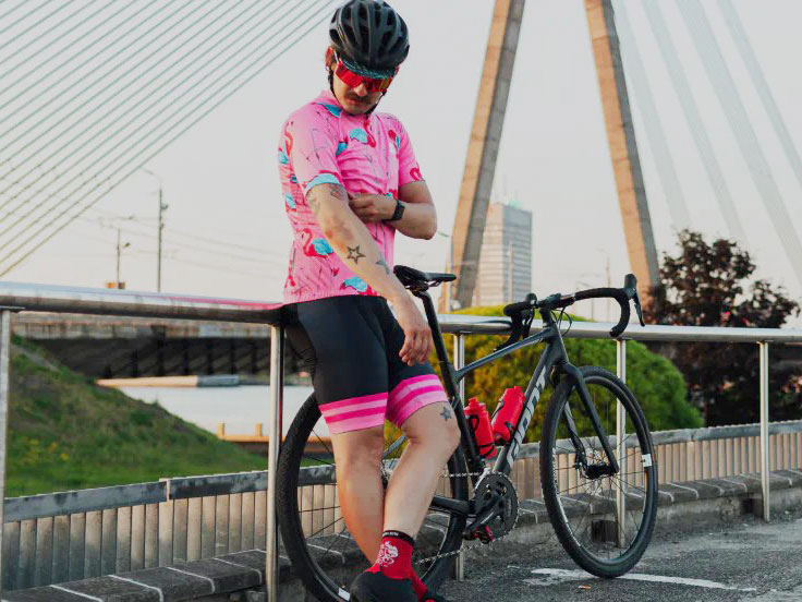 Яркий гоночный вид при скорости пешехода