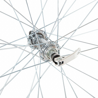 Колесо 24" переднее 32 спицы двойной обод втулка SF A03F - фото