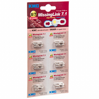 Замок цепи KMC , модель  CL571R-NP для 8 скоростей - фото