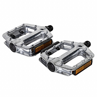 Педали STG FP-925, платформа, алюм, ось 9/16", насып. подшип., серебристые - фото