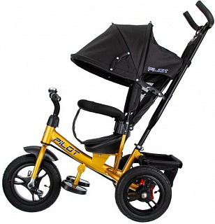 Велосипед трехколесный Pilot PTA3, с ручкой управления - фото
