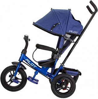 Велосипед трехколесный Pilot PTA3, с ручкой управления - фото