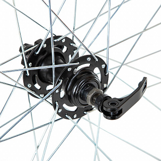 Колесо 24" переднее 32 спицы двойной обод втулка SF A22F - фото