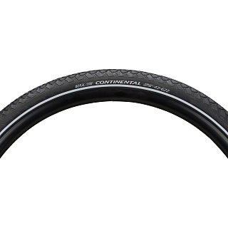 Покрышка Continental Contact Plus, SafetyPlusBreaker, 700x42C (42-622), E-50, черная со светлой полосой, 02-0101006 - фото