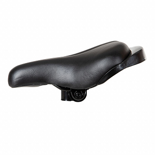 Седло WX-16008 на 16", с замком, с логотипом NOVATRACK, одноцветное - фото