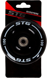 Колесо STG Х105165, PU 100mm для трюковых самокатов с алюминиевым ободом, 1шт - фото
