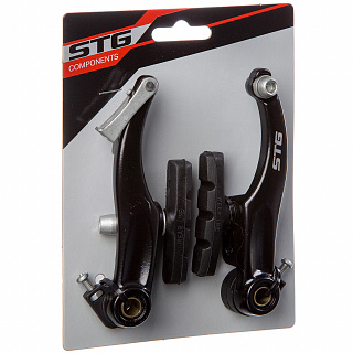 Тормоз V-brake STG 7 HJ-612AD7-BK задний 60 мм - фото