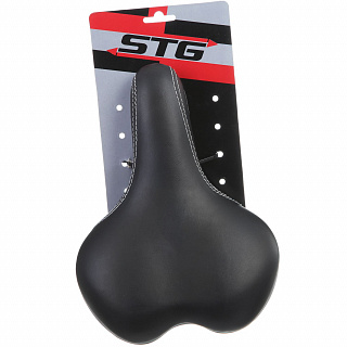 Седло STG MTB, черное - фото