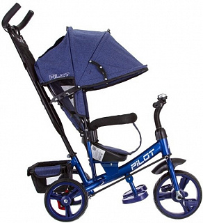 Велосипед трехколесный Pilot PT3, с ручкой управления - фото