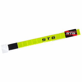 Светоотражатель STG браслет на липучке. - фото