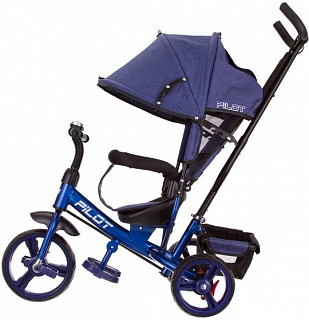 Велосипед трехколесный Pilot PT3, с ручкой управления - фото