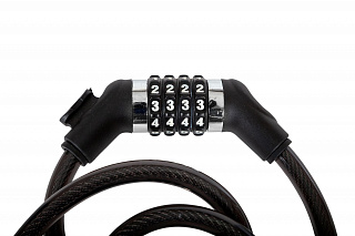 Замок, трос спиральный, кодовый диам.12х120см - фото