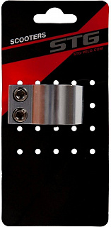 Зажим для рулей трюковых самокатов STG Х105153, HIC Standart и Oversize, с болтами и проставкой - фото