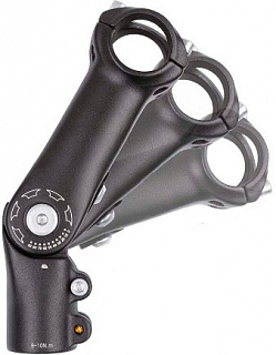 Вынос велосипедный M-Wave, внешний, регулируемый, 90 мм, руль 31.8 мм, алюминий, черный, 5-400319 - фото